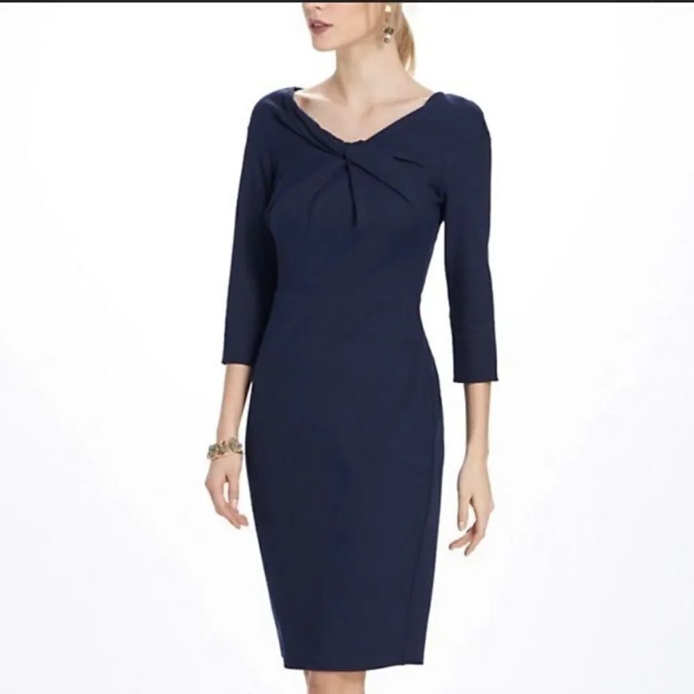 BAILEY 44 Ina Boatneck Dress Bodycon Navy Anthropologie Small